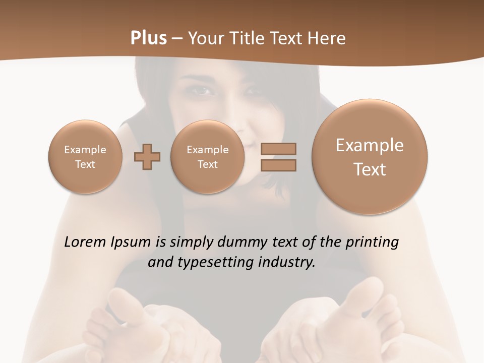 A Woman Laying On The Ground With Her Feet Up PowerPoint Template