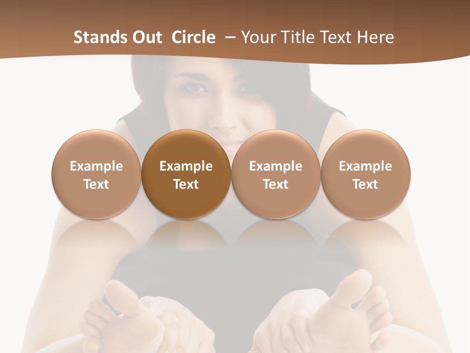 A Woman Laying On The Ground With Her Feet Up PowerPoint Template