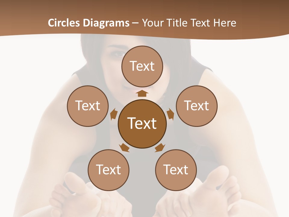 A Woman Laying On The Ground With Her Feet Up PowerPoint Template