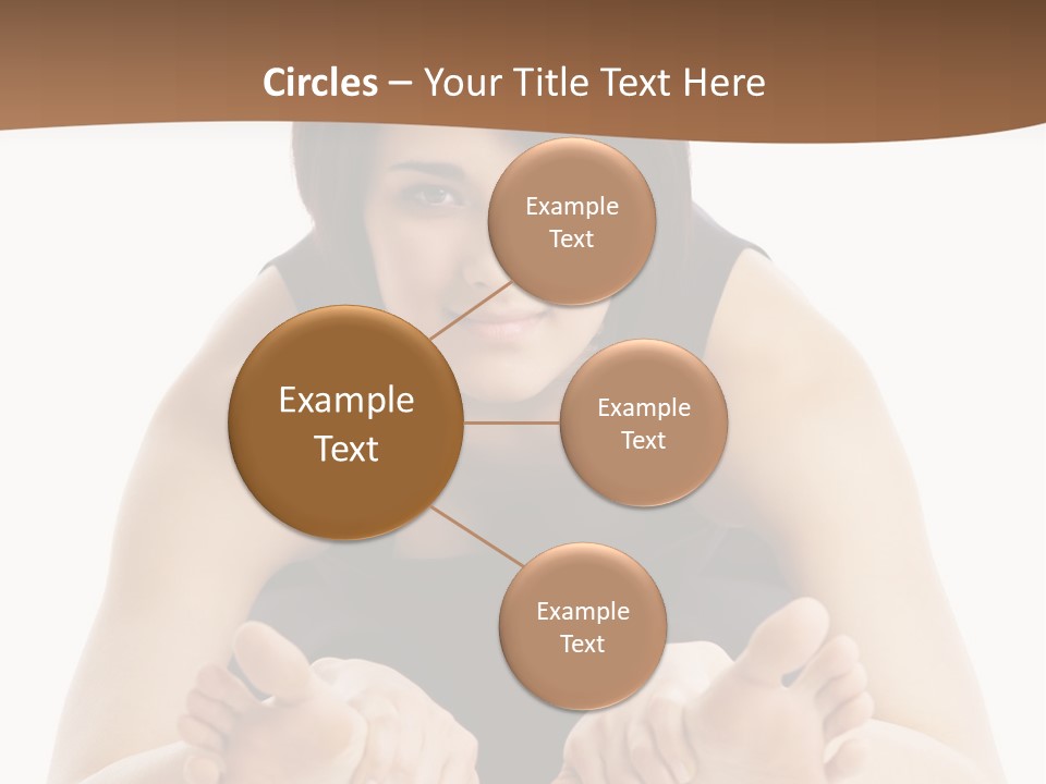 A Woman Laying On The Ground With Her Feet Up PowerPoint Template