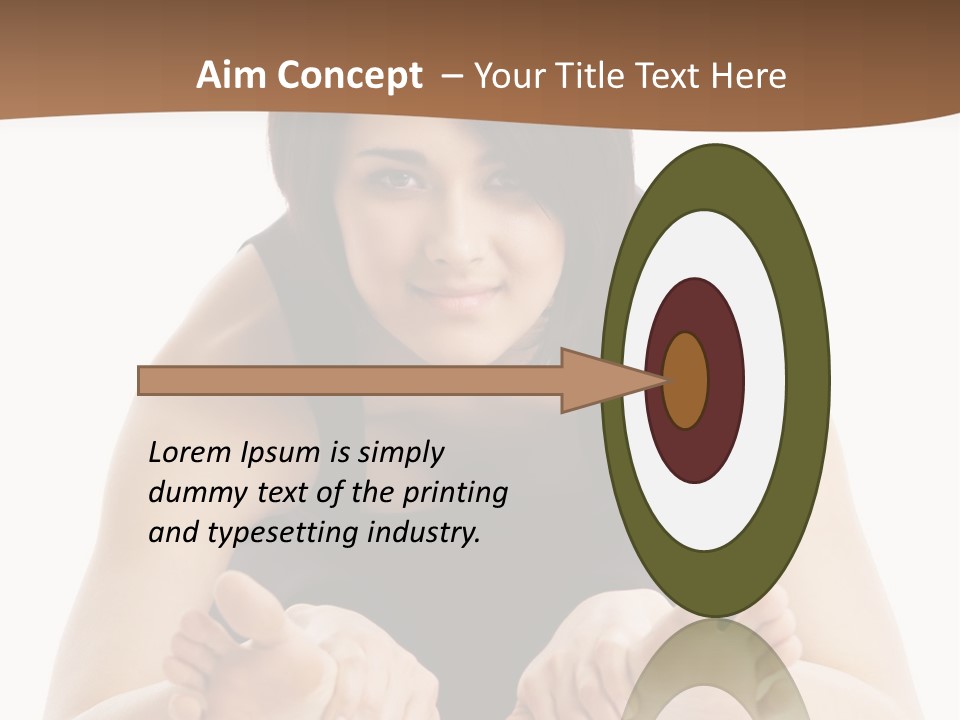 A Woman Laying On The Ground With Her Feet Up PowerPoint Template