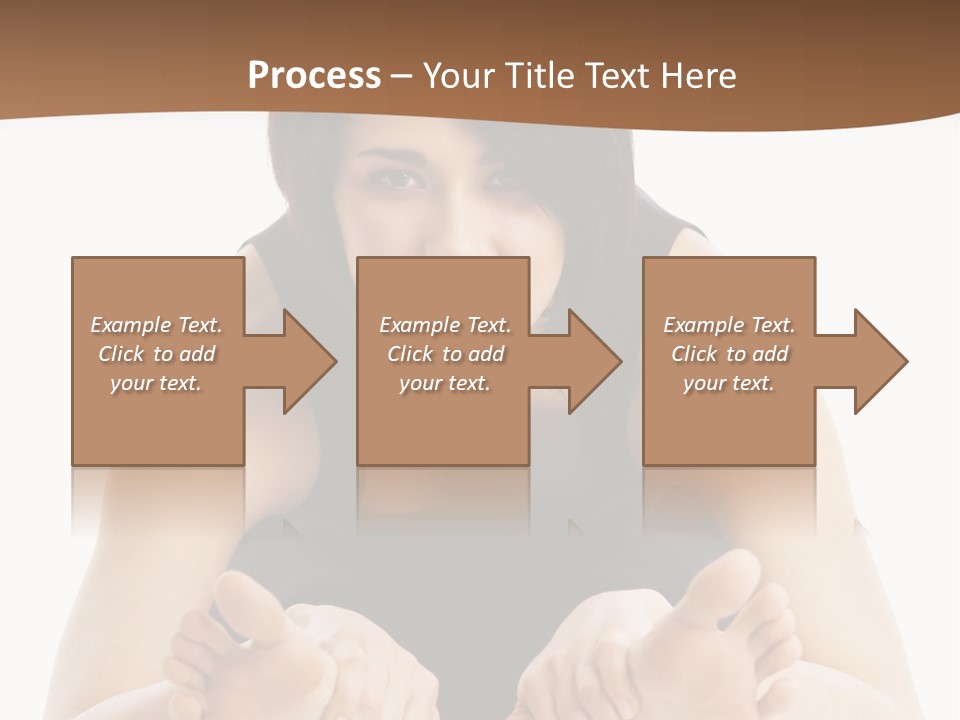 A Woman Laying On The Ground With Her Feet Up PowerPoint Template