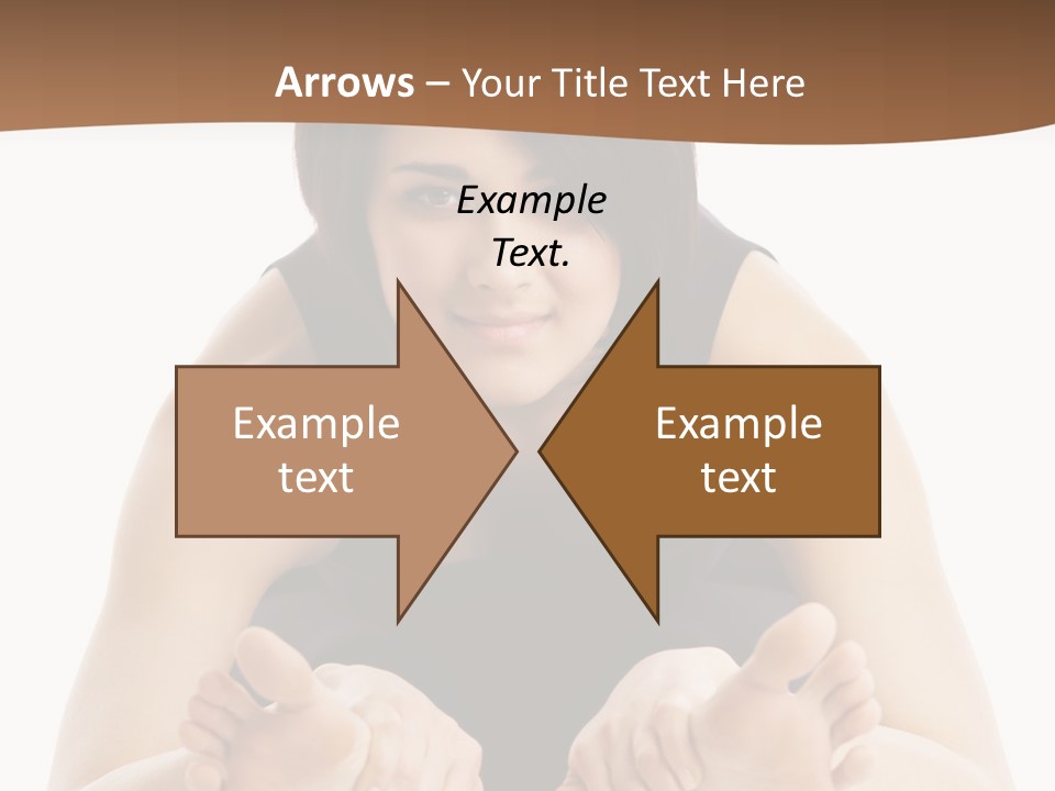 A Woman Laying On The Ground With Her Feet Up PowerPoint Template