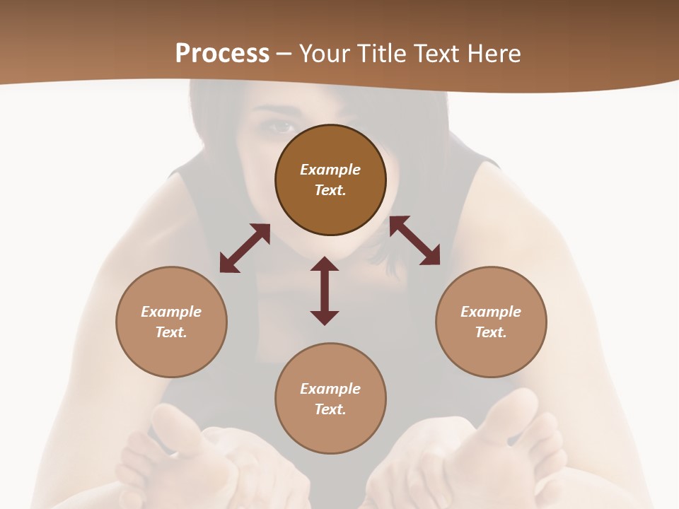 A Woman Laying On The Ground With Her Feet Up PowerPoint Template