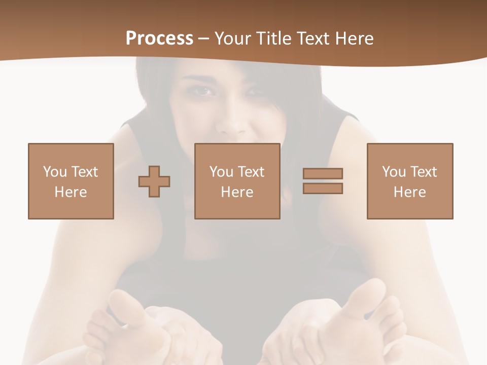 A Woman Laying On The Ground With Her Feet Up PowerPoint Template