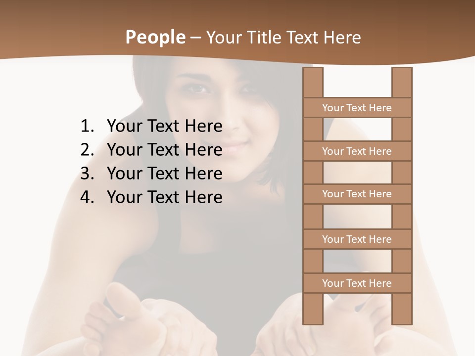 A Woman Laying On The Ground With Her Feet Up PowerPoint Template