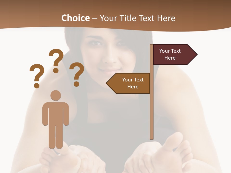 A Woman Laying On The Ground With Her Feet Up PowerPoint Template