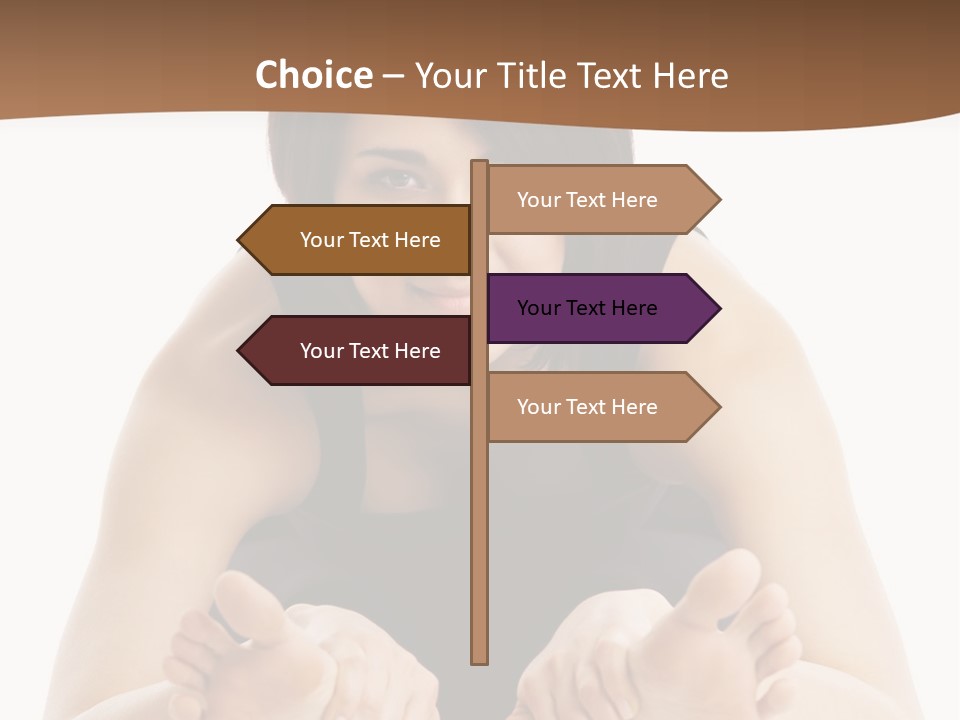 A Woman Laying On The Ground With Her Feet Up PowerPoint Template