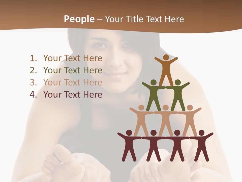 A Woman Laying On The Ground With Her Feet Up PowerPoint Template