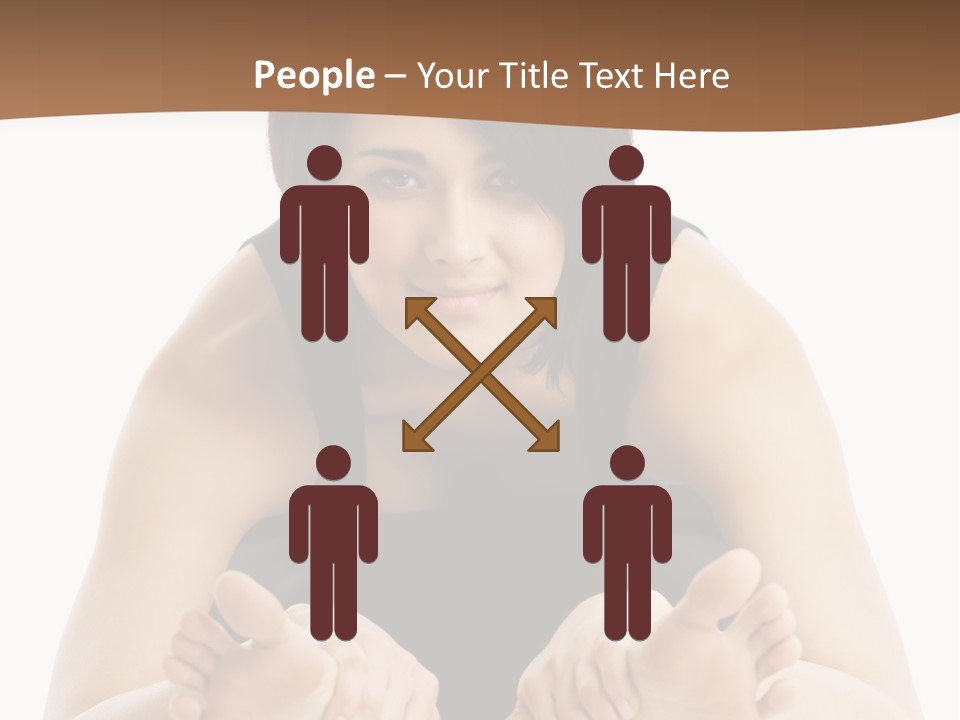 A Woman Laying On The Ground With Her Feet Up PowerPoint Template