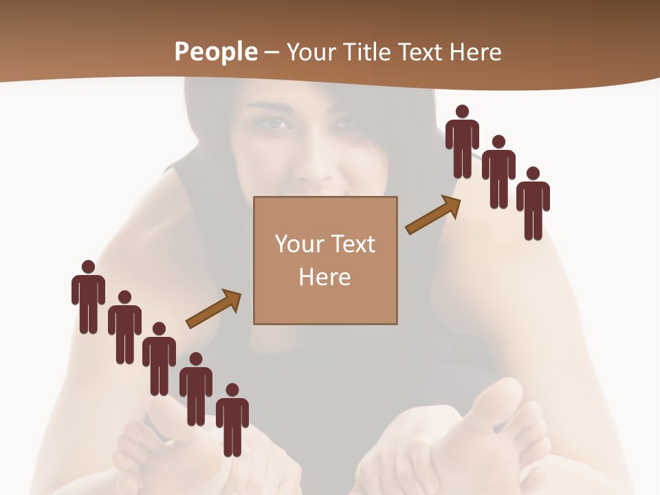 A Woman Laying On The Ground With Her Feet Up PowerPoint Template