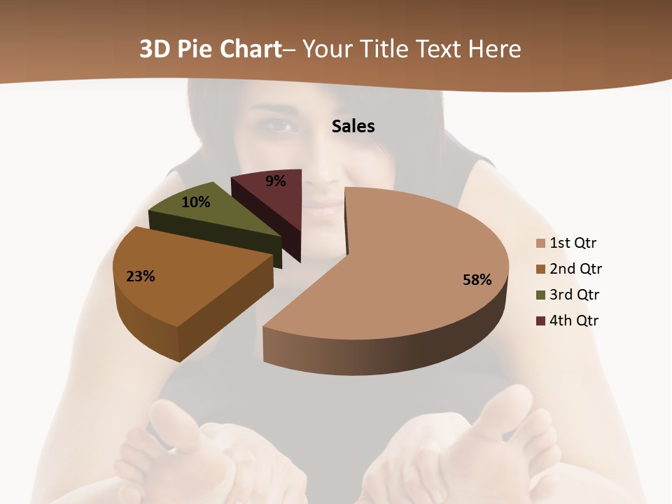 A Woman Laying On The Ground With Her Feet Up PowerPoint Template