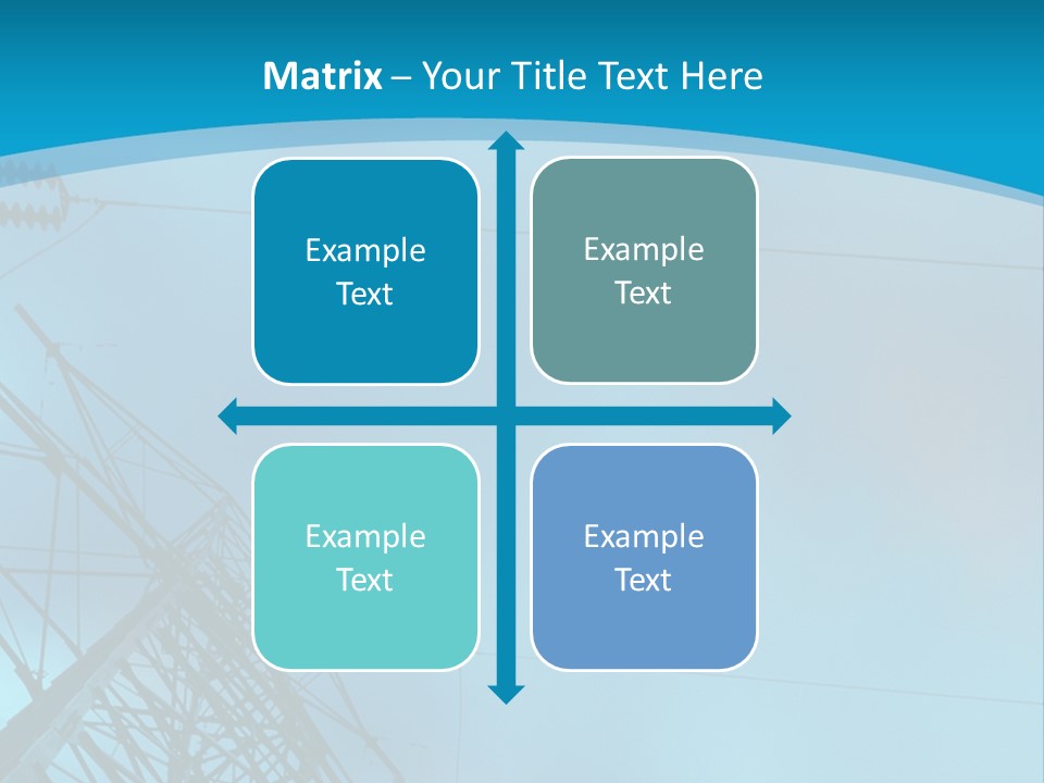 A Power Line With The Moon In The Background PowerPoint Template