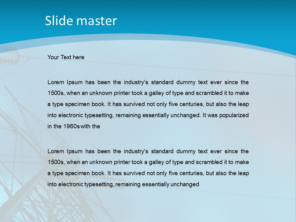 A Power Line With The Moon In The Background PowerPoint Template