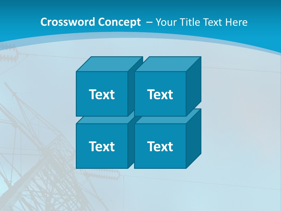 A Power Line With The Moon In The Background PowerPoint Template