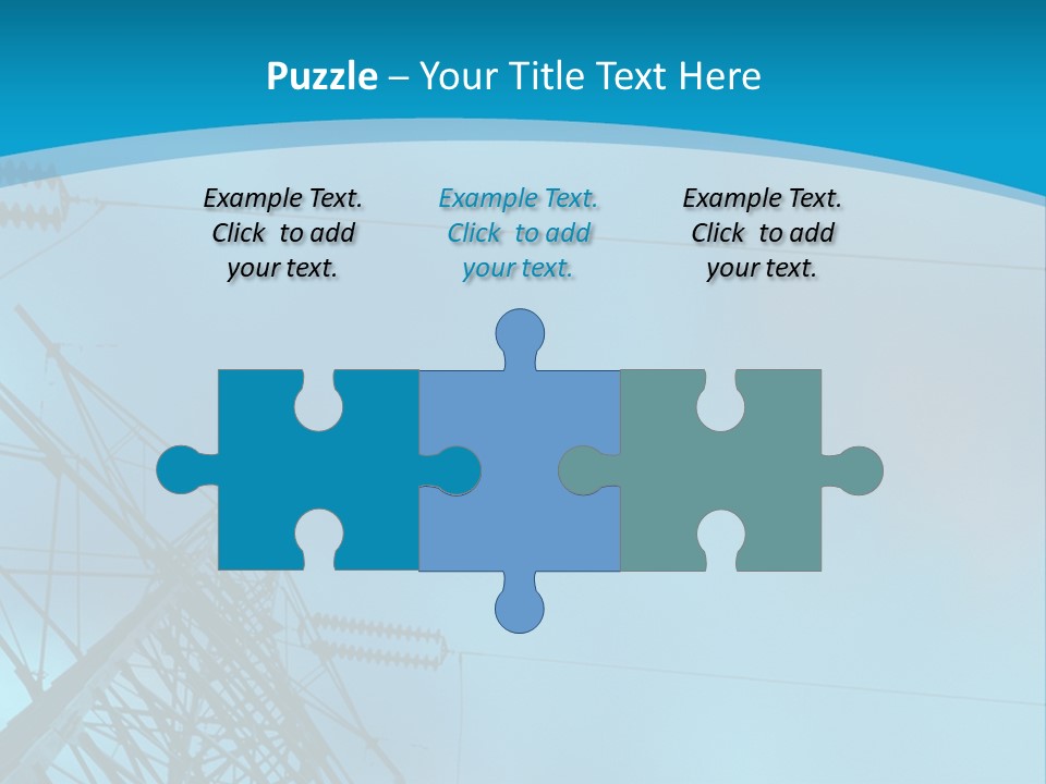 A Power Line With The Moon In The Background PowerPoint Template