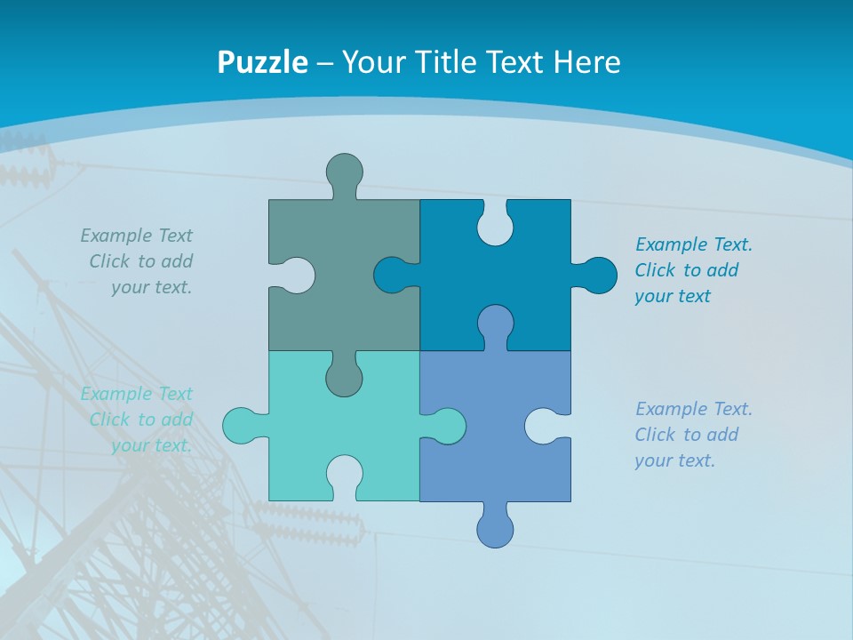 A Power Line With The Moon In The Background PowerPoint Template