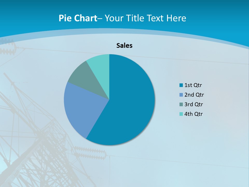 A Power Line With The Moon In The Background PowerPoint Template