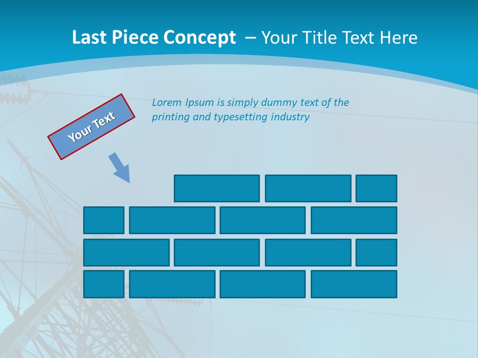 A Power Line With The Moon In The Background PowerPoint Template