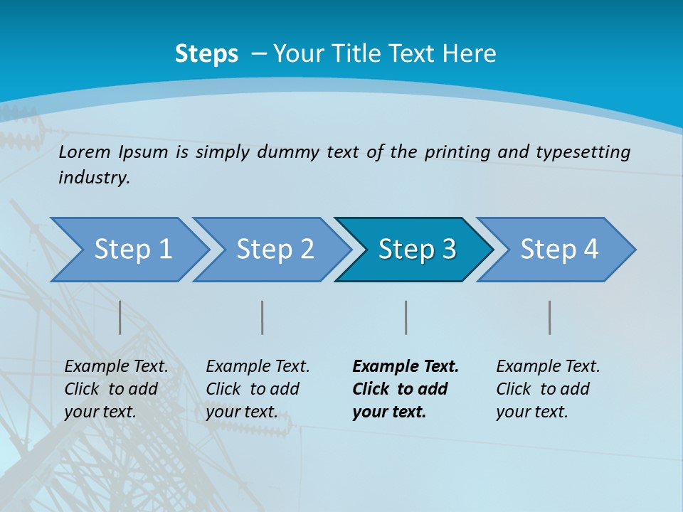 A Power Line With The Moon In The Background PowerPoint Template