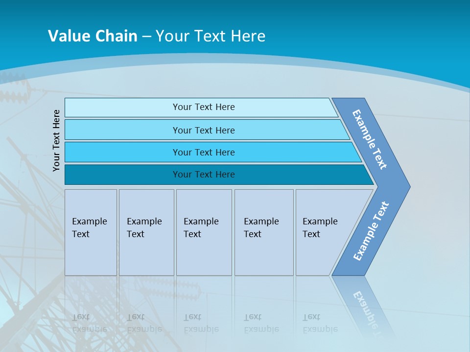 A Power Line With The Moon In The Background PowerPoint Template