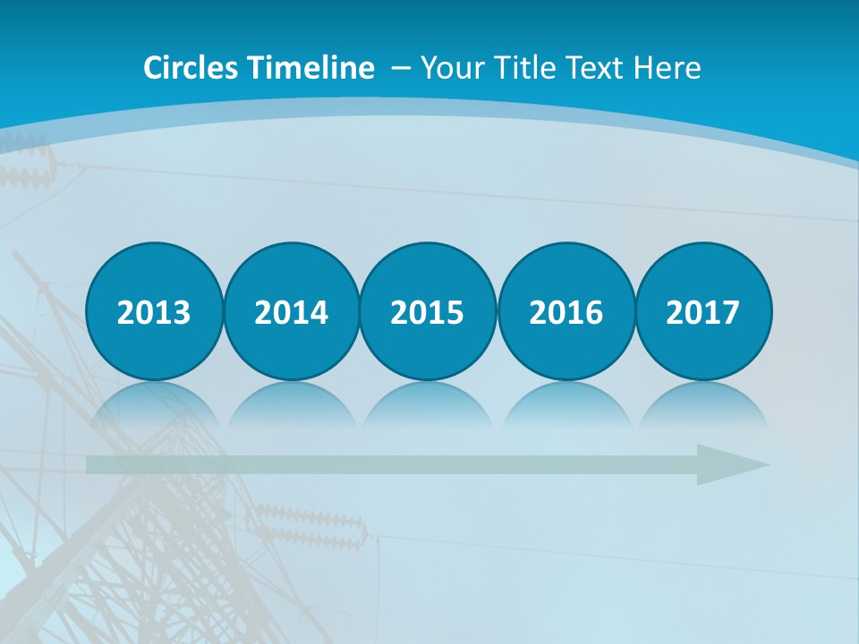 A Power Line With The Moon In The Background PowerPoint Template