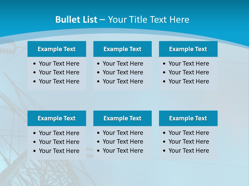 A Power Line With The Moon In The Background PowerPoint Template