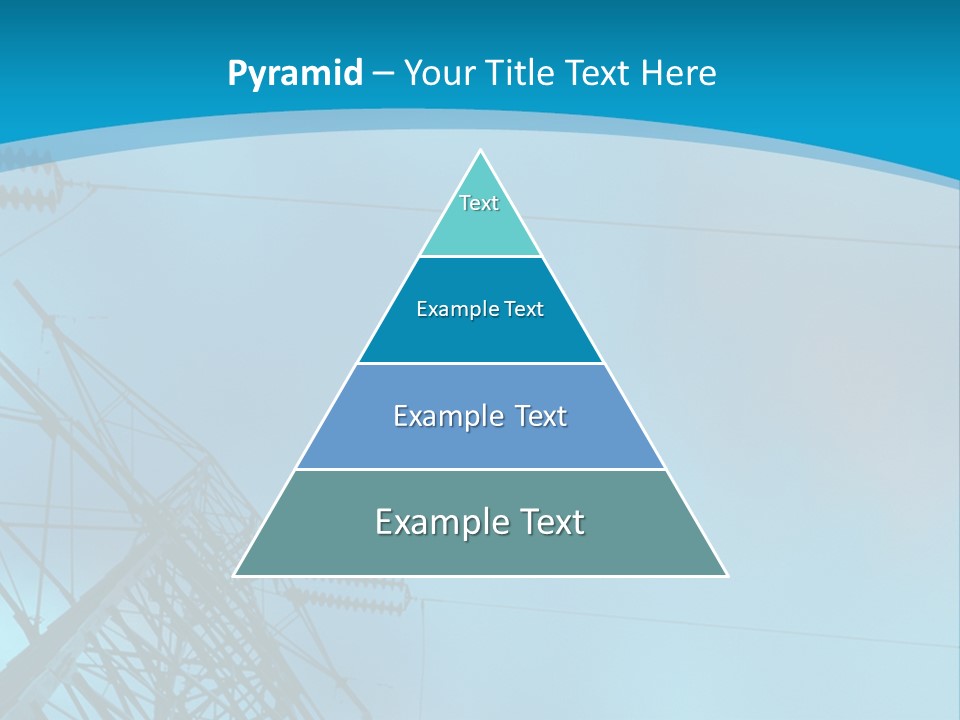 A Power Line With The Moon In The Background PowerPoint Template