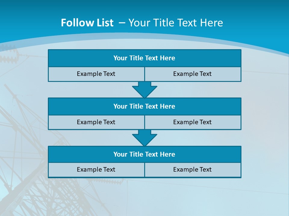 A Power Line With The Moon In The Background PowerPoint Template