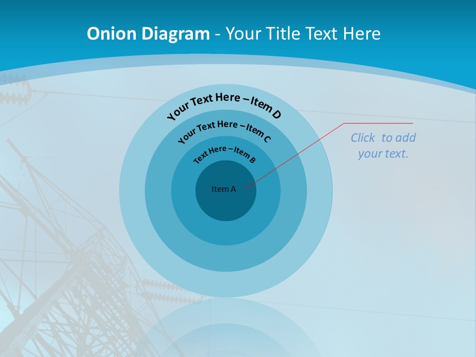 A Power Line With The Moon In The Background PowerPoint Template