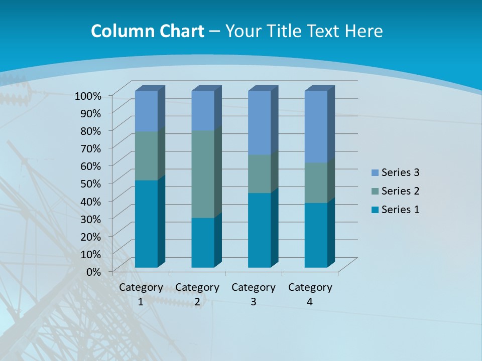 A Power Line With The Moon In The Background PowerPoint Template