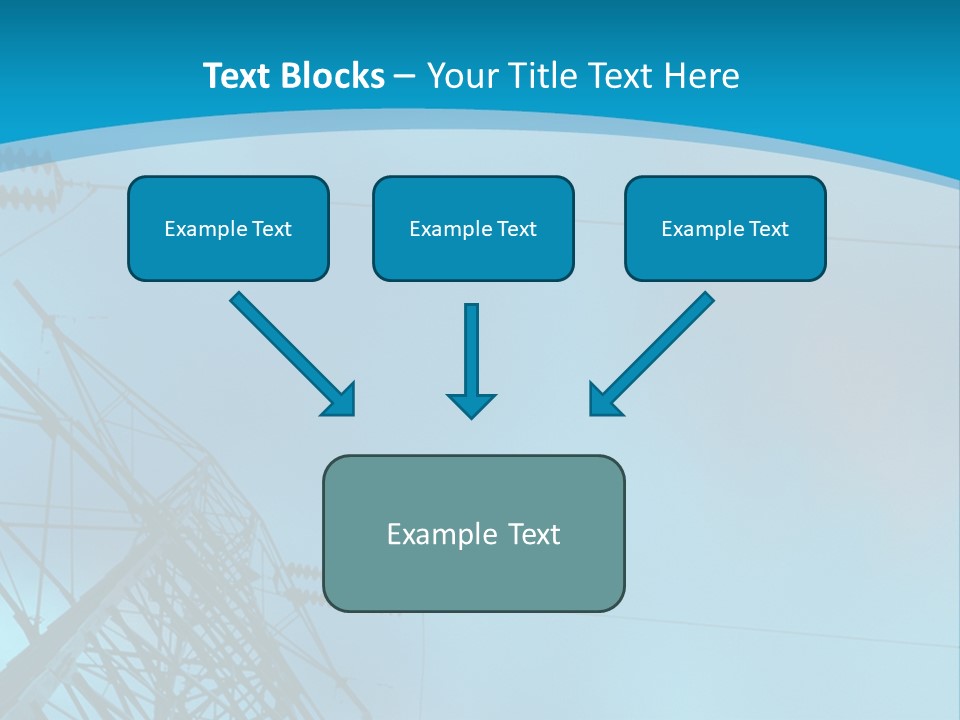 A Power Line With The Moon In The Background PowerPoint Template