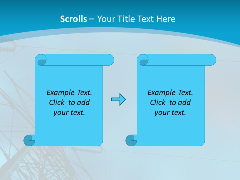 A Power Line With The Moon In The Background PowerPoint Template