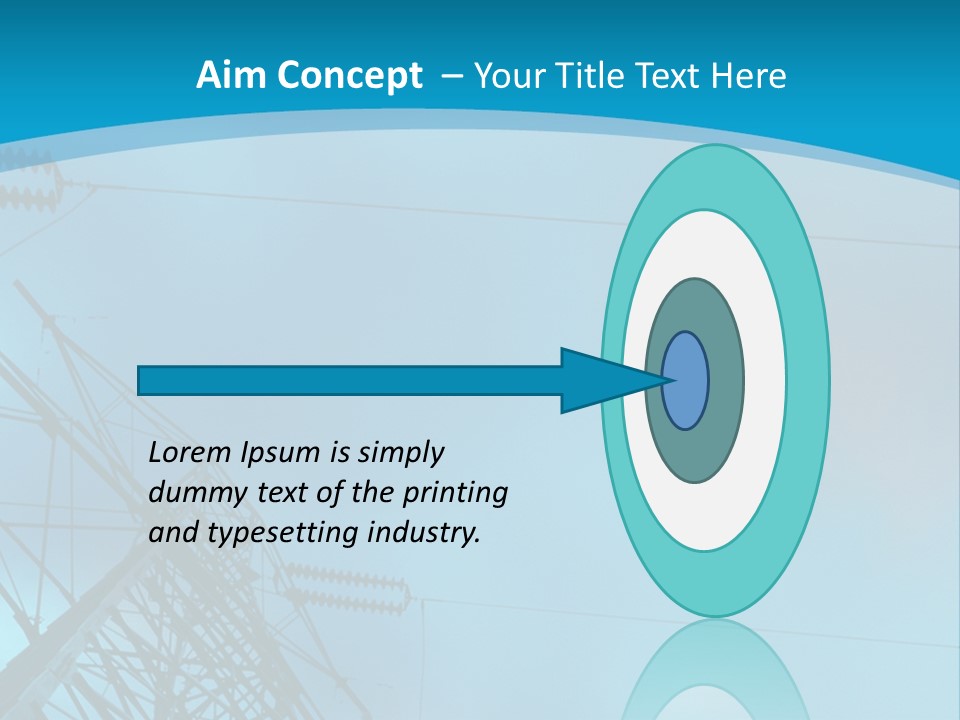 A Power Line With The Moon In The Background PowerPoint Template