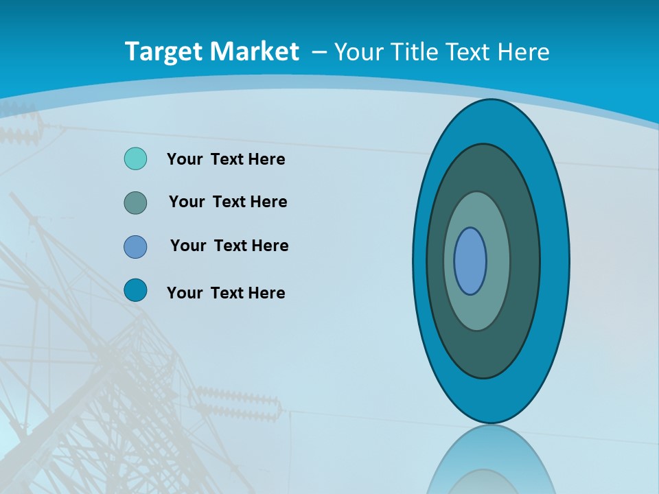 A Power Line With The Moon In The Background PowerPoint Template