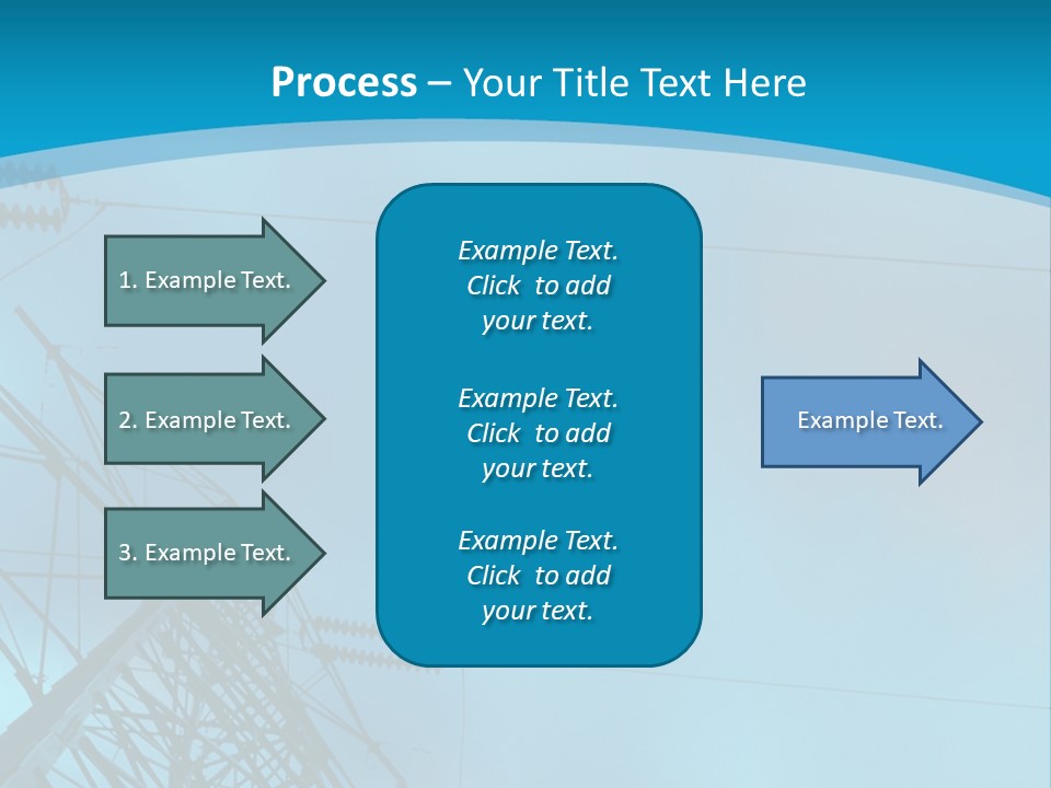 A Power Line With The Moon In The Background PowerPoint Template