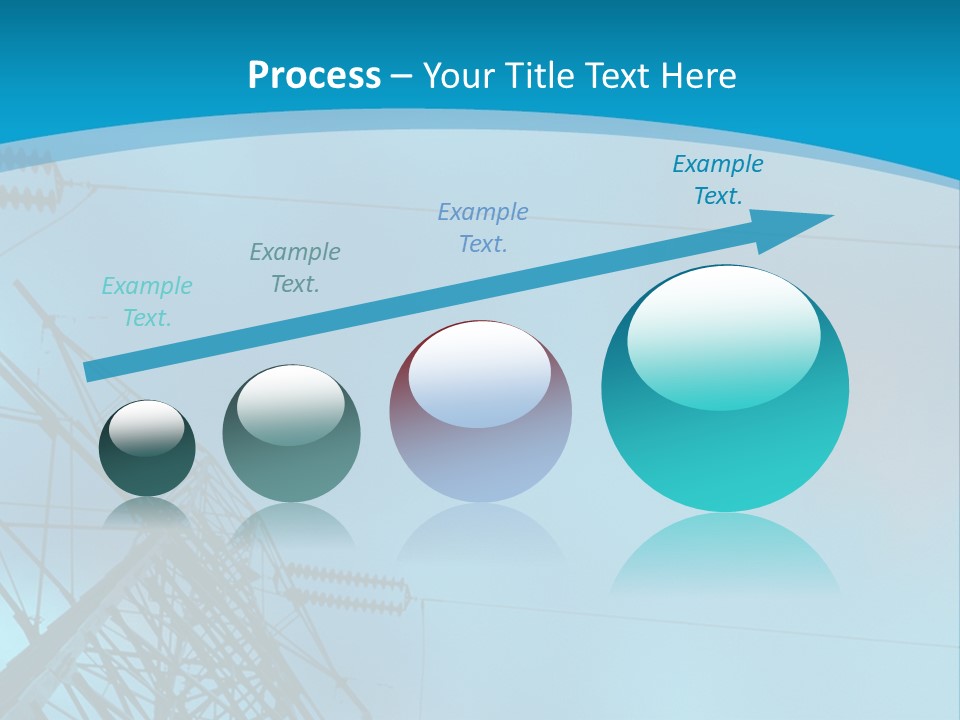 A Power Line With The Moon In The Background PowerPoint Template