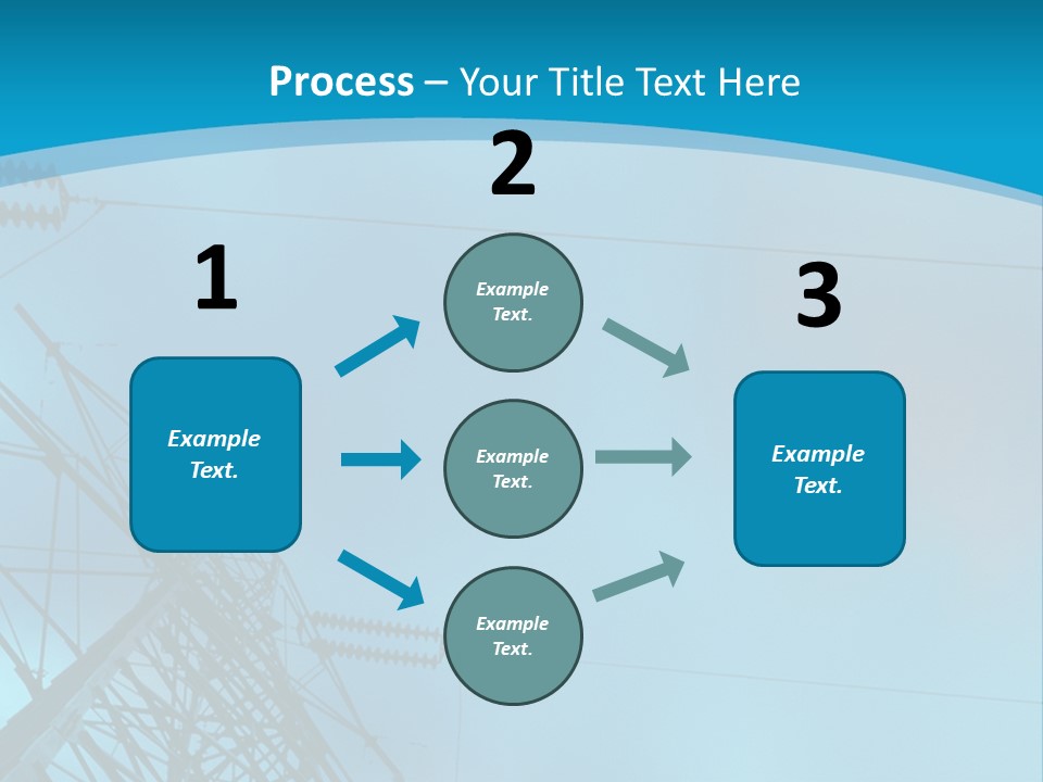 A Power Line With The Moon In The Background PowerPoint Template
