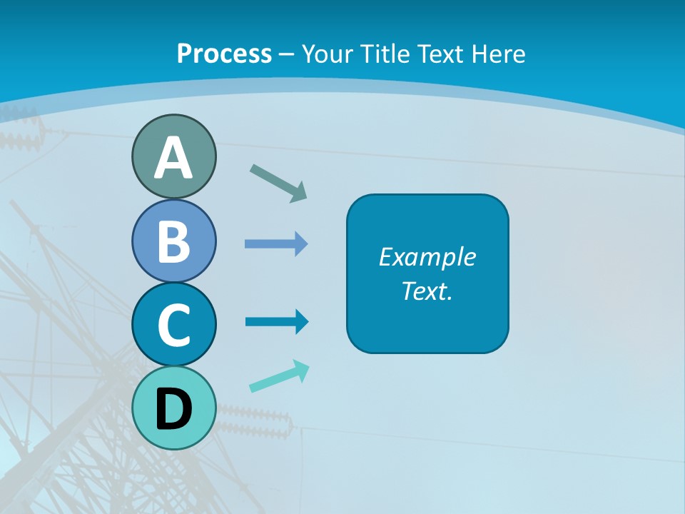 A Power Line With The Moon In The Background PowerPoint Template