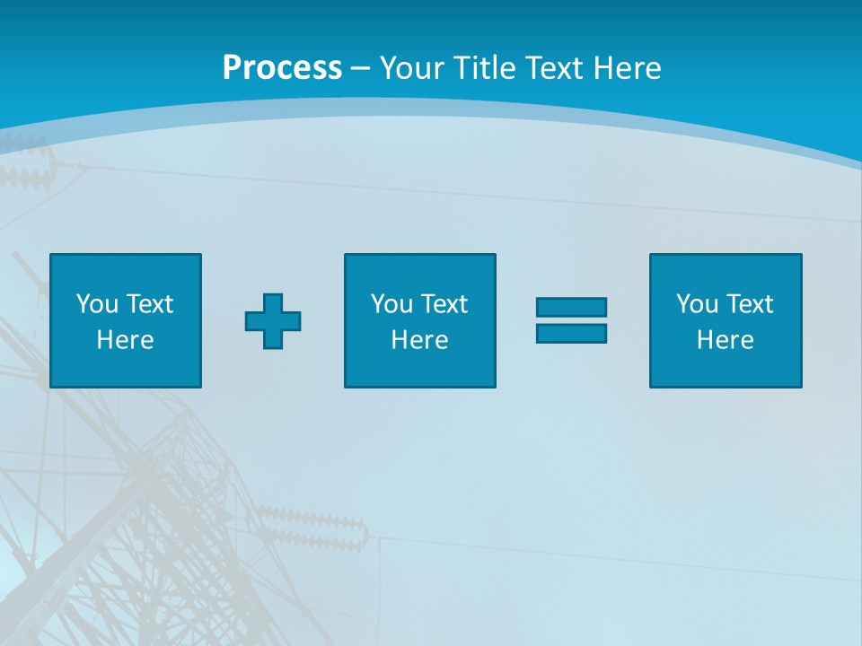 A Power Line With The Moon In The Background PowerPoint Template