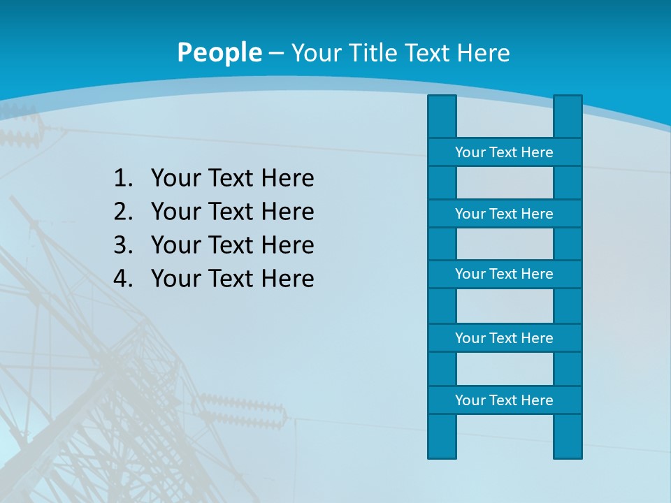 A Power Line With The Moon In The Background PowerPoint Template