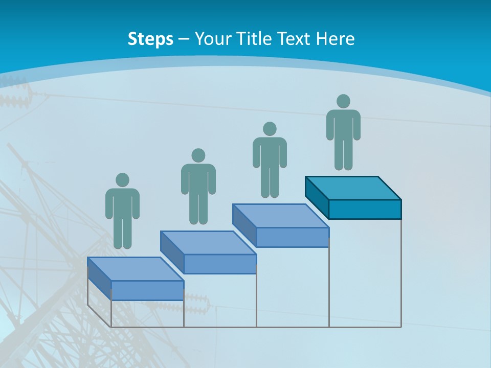 A Power Line With The Moon In The Background PowerPoint Template