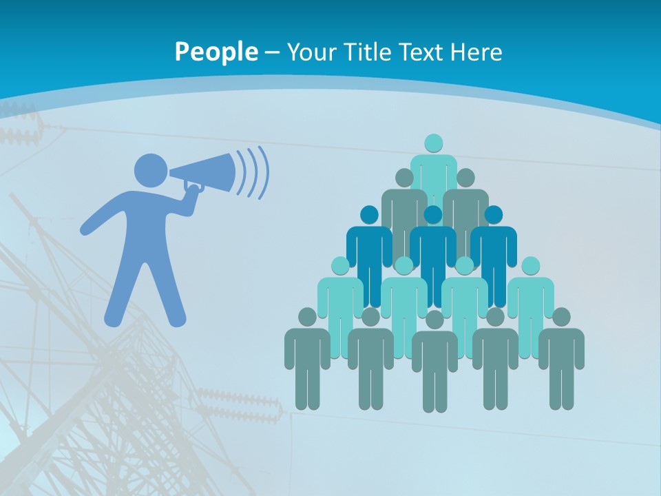 A Power Line With The Moon In The Background PowerPoint Template