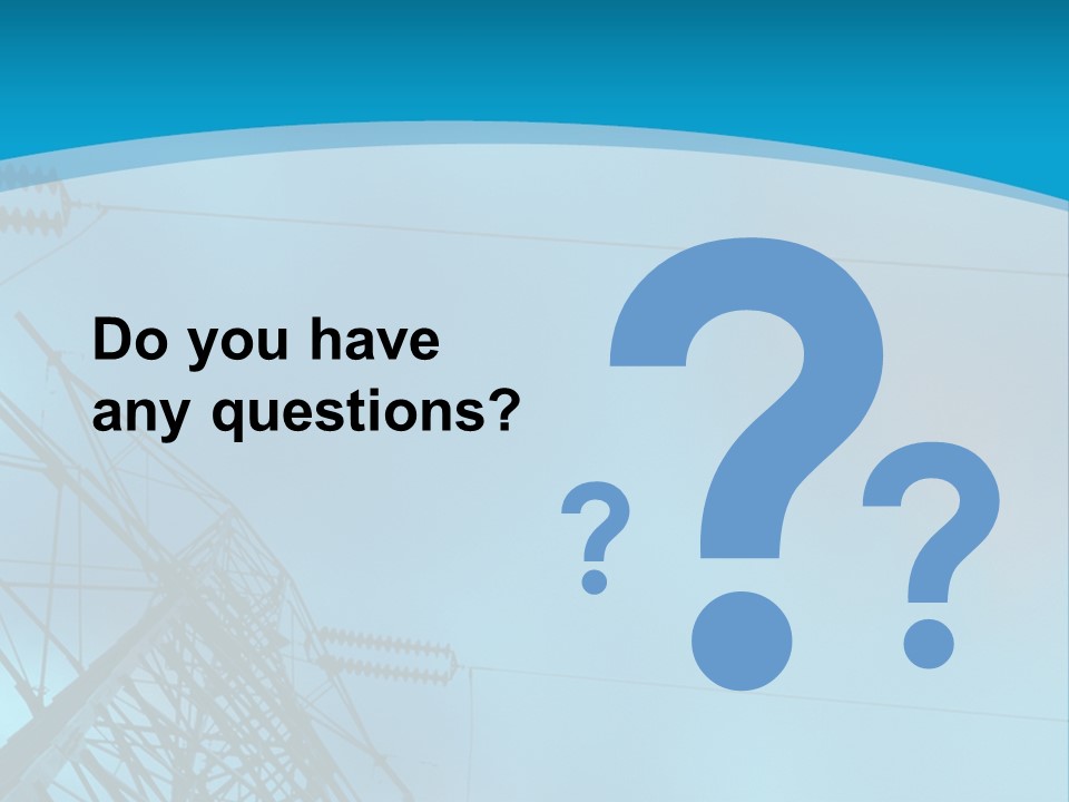 A Power Line With The Moon In The Background PowerPoint Template