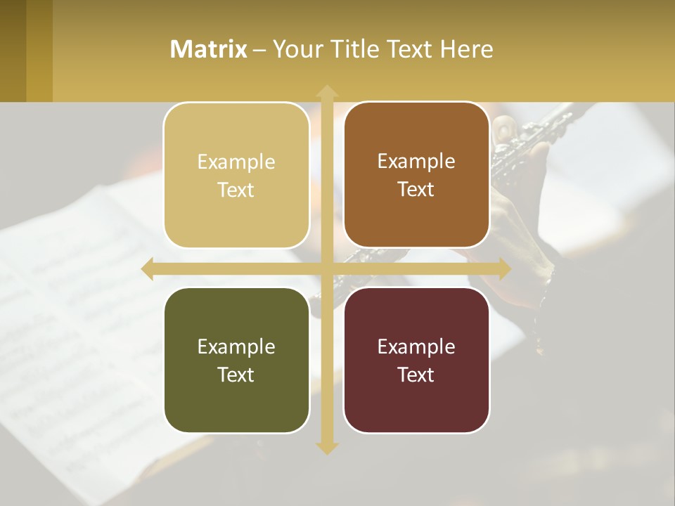 A Person Holding A Flute In Their Hands PowerPoint Template