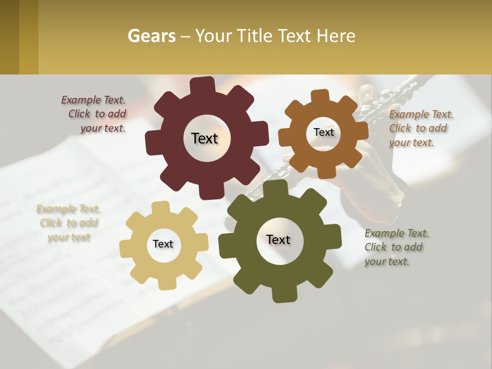 A Person Holding A Flute In Their Hands PowerPoint Template