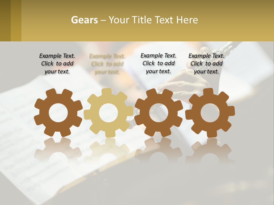 A Person Holding A Flute In Their Hands PowerPoint Template