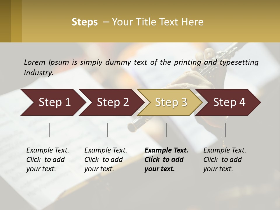 A Person Holding A Flute In Their Hands PowerPoint Template