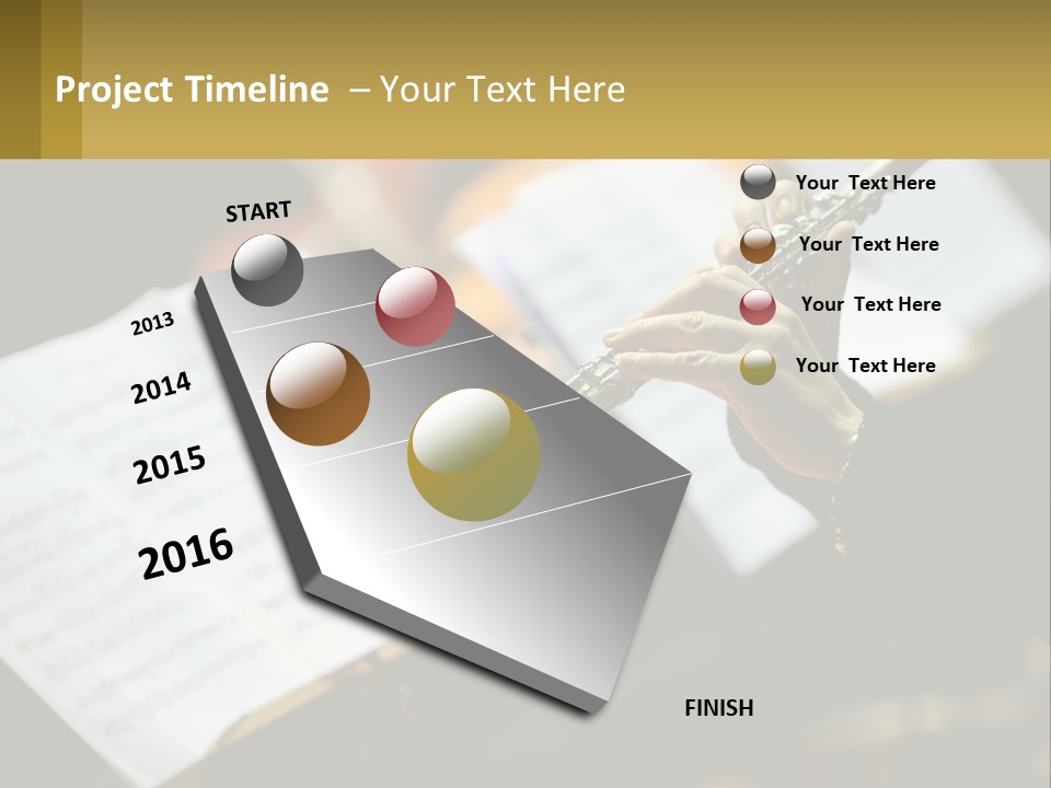 A Person Holding A Flute In Their Hands PowerPoint Template