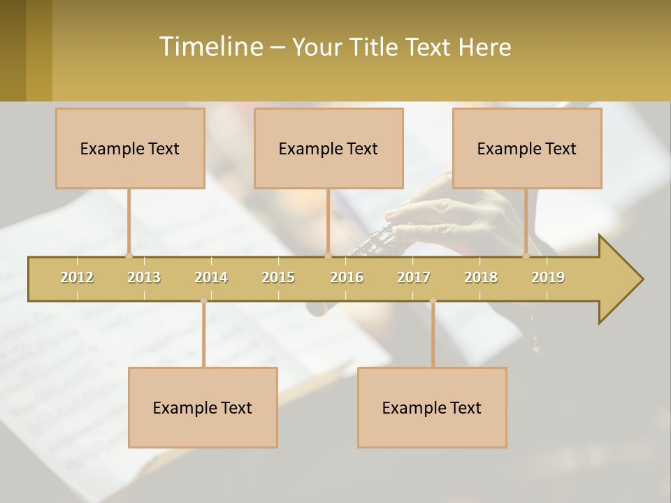 A Person Holding A Flute In Their Hands PowerPoint Template